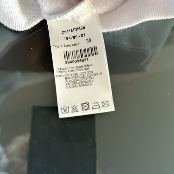 Men’s white MSGM logo printed cotton hoodie in size Medium - Picture 5 of 5